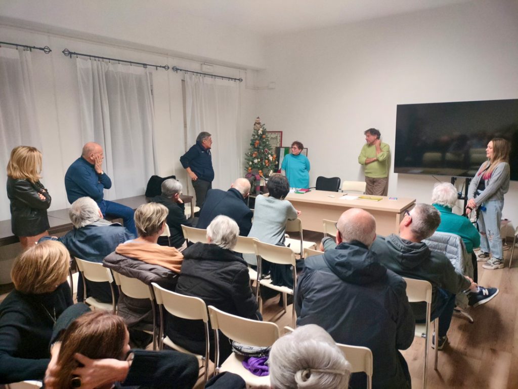 relatori e partecipanti alla proiezione del lungometraggio per i 50 anni della Polisportiva Galileo